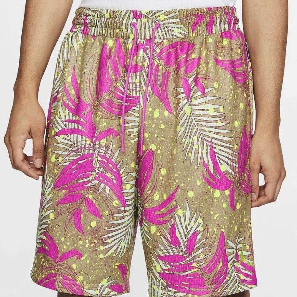 mens large NIKE JORDAN palm floral print shorts - Picture 1 of 6